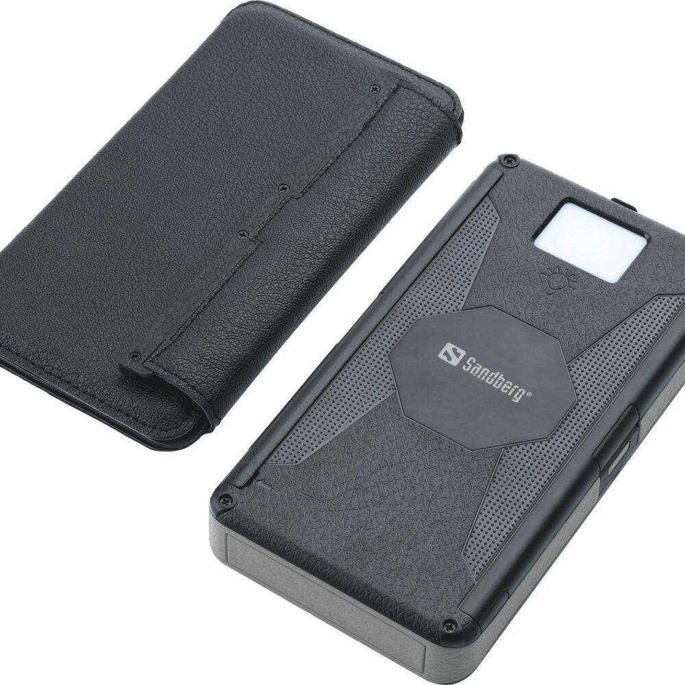 Sandberg Active 6-Panel - Solar-Powerbank - Li-Pol - 20000 mAh - 74 Wh - 3 A - PD - 3 Ausgabeanschlussstellen (2 x USB, 24 pin USB-C) - auf Kabel: USB-C (420-73)