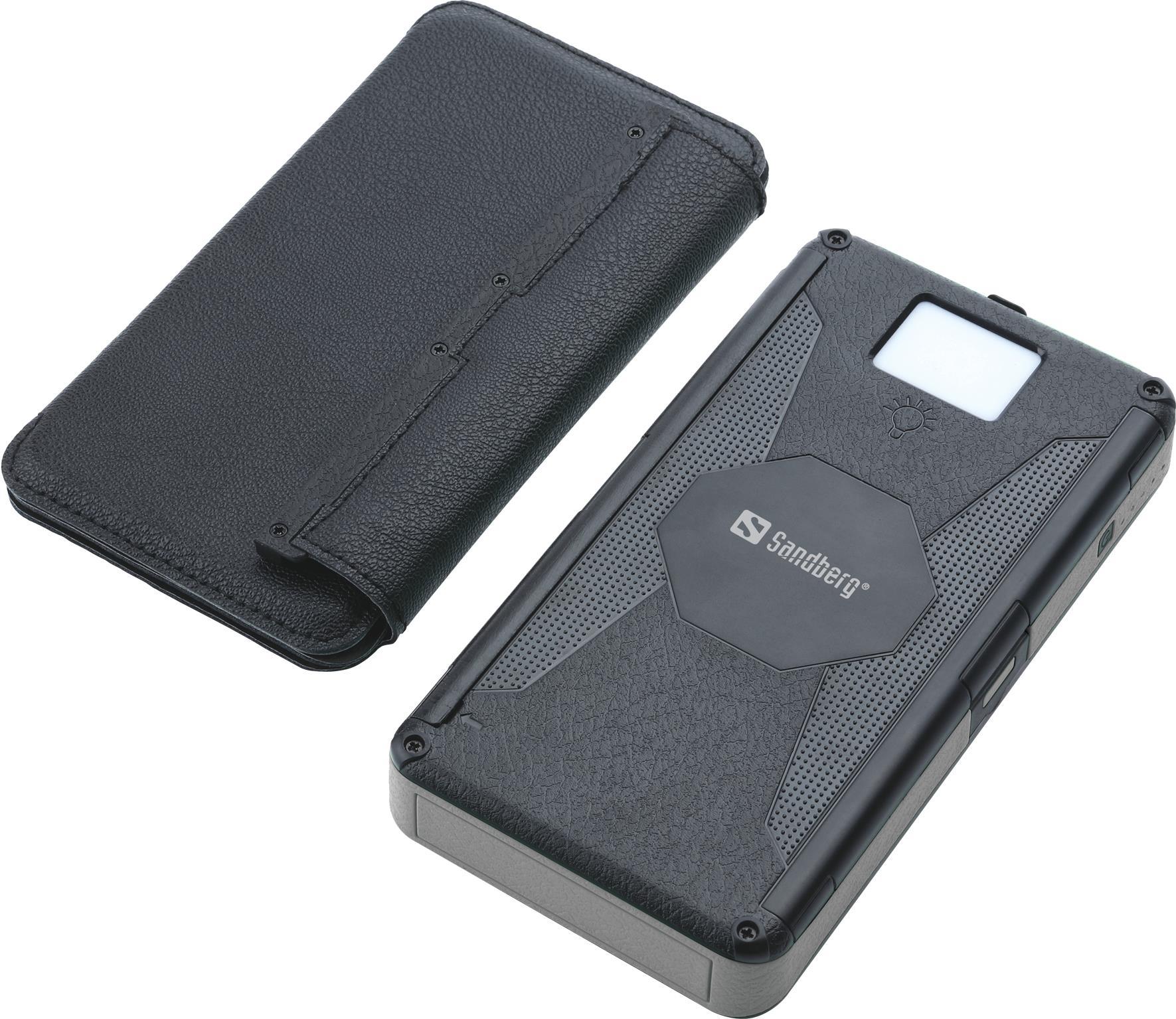 Sandberg Active 6-Panel - Solar-Powerbank - Li-Pol - 20000 mAh - 74 Wh - 3 A - PD - 3 Ausgabeanschlussstellen (2 x USB, 24 pin USB-C) - auf Kabel: USB-C (420-73)