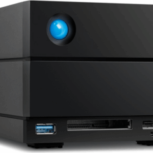 LaCie 2big Dock STLG36000400 - Festplatten-Array - 36TB - 2 Schächte (SATA-600) - HDD 18TB x 2 - Thunderbolt 3, USB 3,2 Gen 2 (extern) - mit 5 Jahre Servicevertrag für Datenwiederherstellung (STLG36000400)