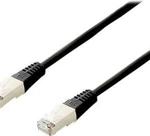 equip - Patch-Kabel - RJ-45 (M) zu RJ-45 (M) - 2 m - S/FTP - CAT 6a - halogenfrei, verseilt - Schwarz