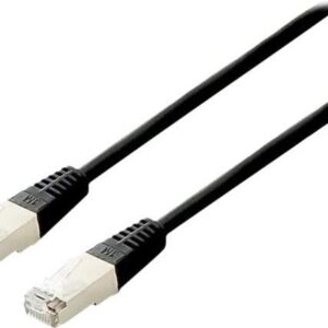 equip - Patch-Kabel - RJ-45 (M) zu RJ-45 (M) - 10 m - S/FTP - CAT 6a - halogenfrei, verseilt - Schwarz
