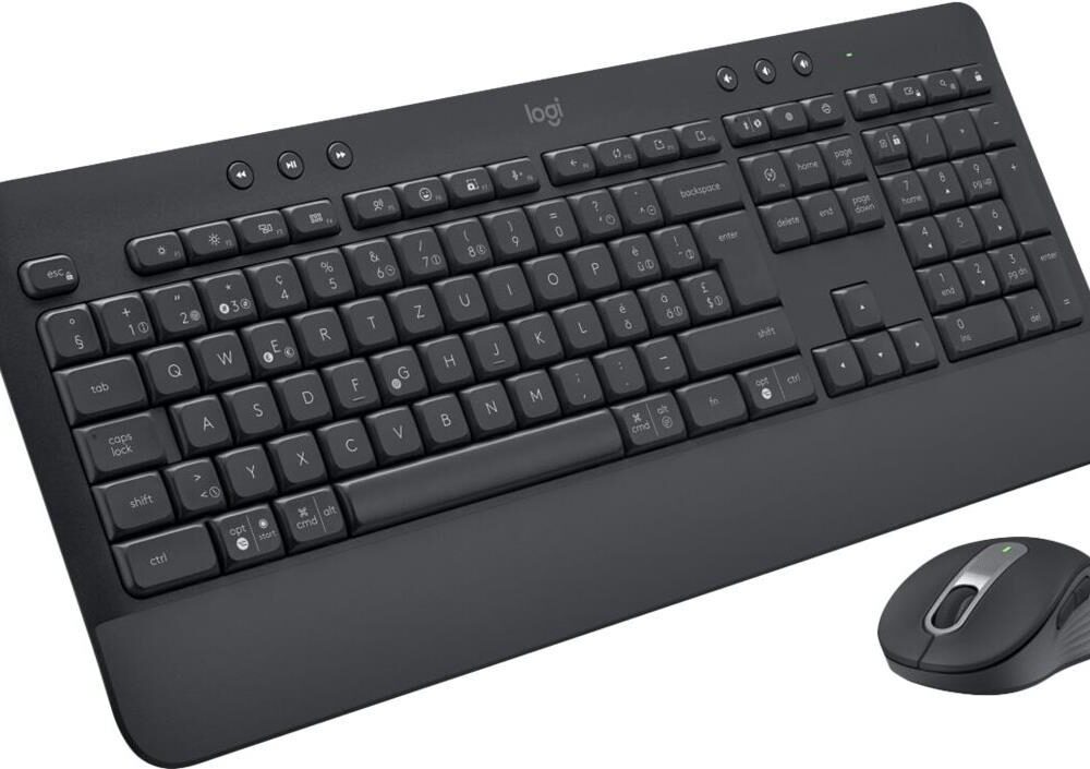 Logitech Signature MK650 for Business - Tastatur-und-Maus-Set - kabellos - 2.4 GHz, Bluetooth LE - AZERTY - Französisch - Graphite