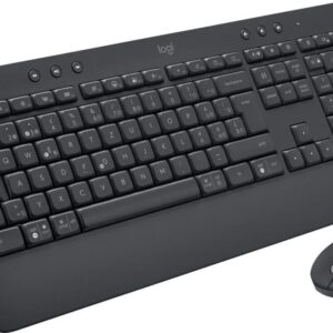 Logitech Signature MK650 for Business - Tastatur-und-Maus-Set - kabellos - 2.4 GHz, Bluetooth LE - AZERTY - Französisch - Graphite