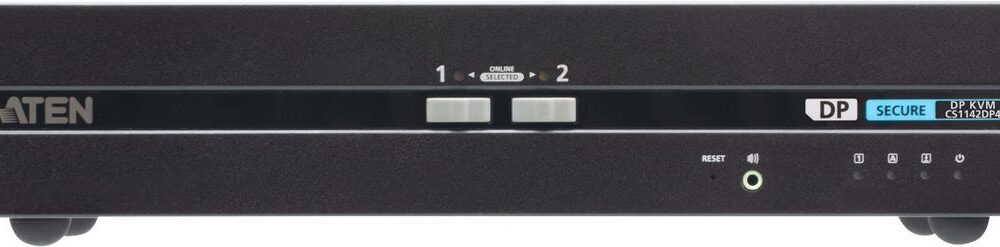 ATEN Sicherer KVM-Switch mit 2 USB-DisplayPort-Dual Display (PSD PP v4.0-konform) (CS1142DP4)