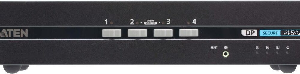ATEN Sicherer KVM-Switch mit 4 USB-DisplayPort-Dual Display (PSD PP v4.0-konform) (CS1144DP4)
