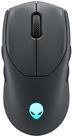 Dell Alienware Tri-Mode Gaming Mouse AW720M - Maus - rechts- und linkshändig - optisch - 8 Tasten - kabelgebunden, kabellos - USB, 2,4 GHz, Bluetooth 5,1 - Dark Side of the Moon (545-BBDN)