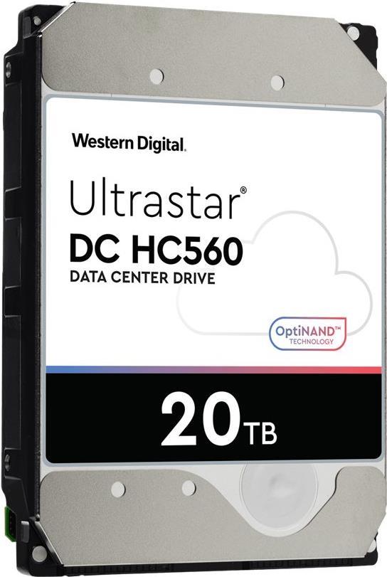 WD Ultrastar DC HC560 - Festplatte - 20TB - intern - 3.5" (8,9 cm) - SAS 12Gb/s - 7200 U/min - Puffer: 512MB (0F38652)