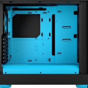 Fractal Design Pop Air RGB - Tower - ATX (gehärtetes Glas) - keine Spannungsversorgung (ATX) - Cyan - USB/Audio - für Fractal Design Model D, Type D (FD-C-POR1A-02)