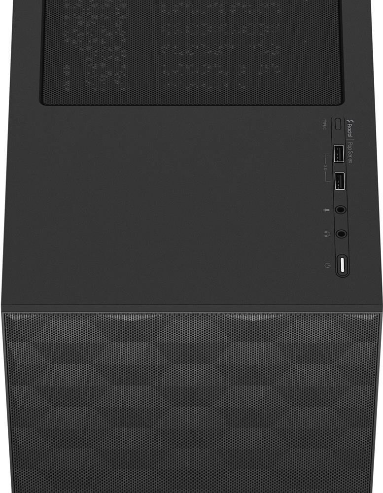 Fractal Design Pop Air - Tower - ATX - keine Spannungsversorgung (ATX) - black TG clear tint - USB/Audio (FD-C-POA1A-02)