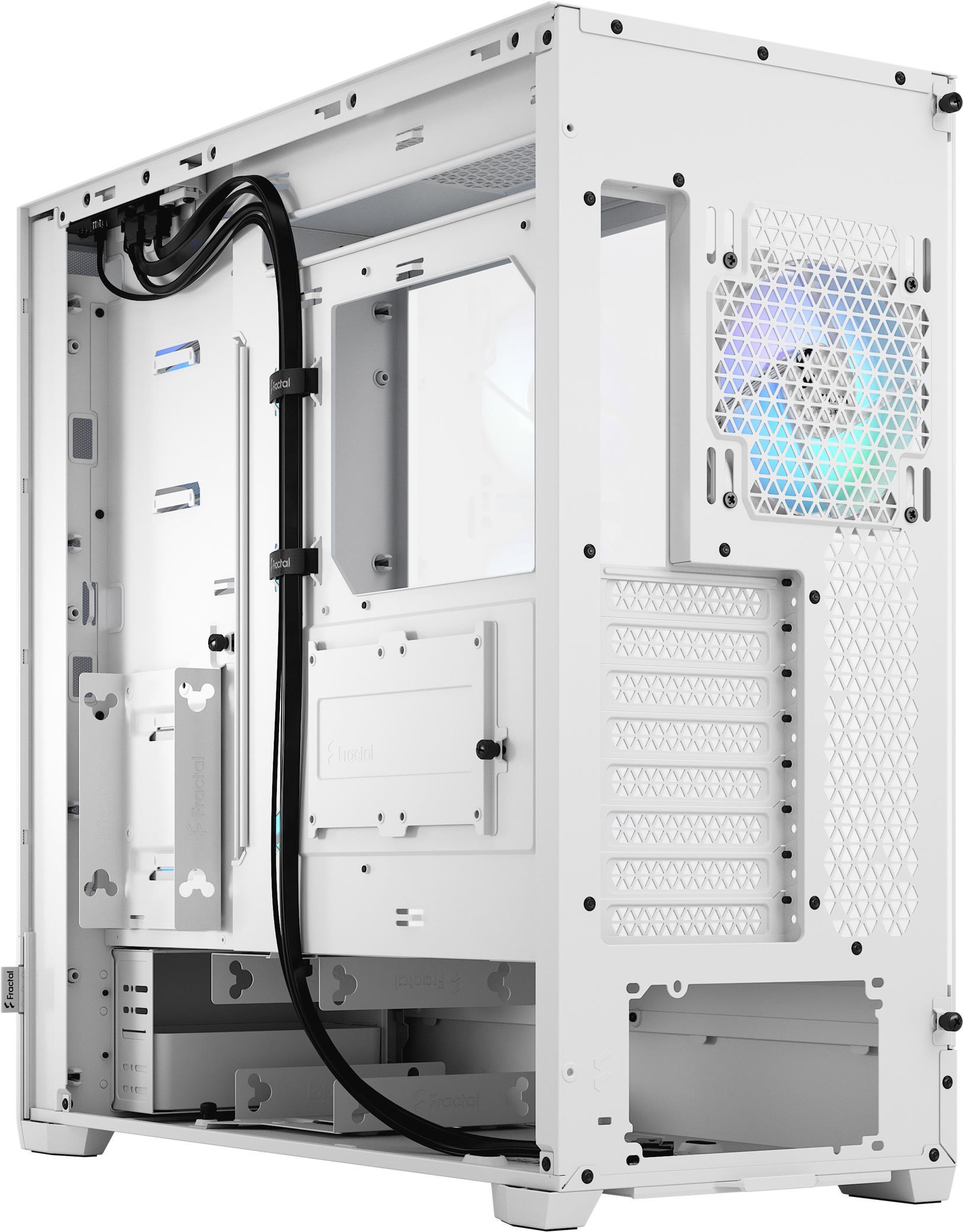 Fractal Design Pop XL Air RGB - Tower - Erweitertes ATX - keine Spannungsversorgung (ATX) - White TG Clear Tint - USB/Audio (FD-C-POR1X-01)
