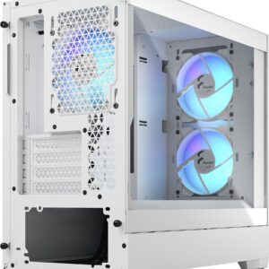 Fractal Design Pop Mini Air RGB - Tower - micro ATX - Seitenteil mit Fenster (gehärtetes Glas) - keine Spannungsversorgung (ATX) - White TG Clear Tint - USB/Audio - für Fractal Design Model D, Type D (FD-C-POR1M-01)