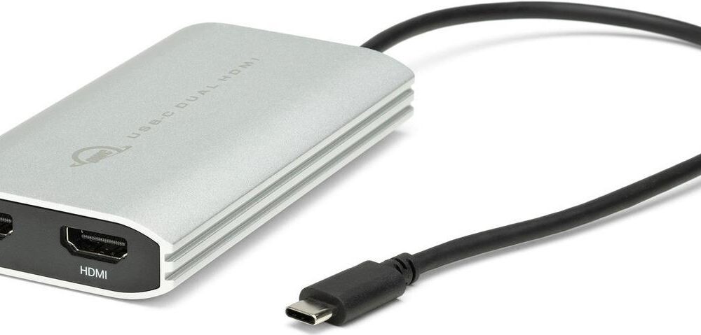 Other World Computing OWC - Videoadapter - 24 pin USB-C männlich zu HDMI, USB-C (nur Spannung) weiblich - Schwarz, Silber - 4K Unterstützung (OWCCADPDL2HDMI)