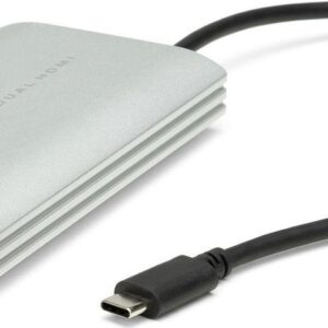 Other World Computing OWC - Videoadapter - 24 pin USB-C männlich zu HDMI, USB-C (nur Spannung) weiblich - Schwarz, Silber - 4K Unterstützung (OWCCADPDL2HDMI)