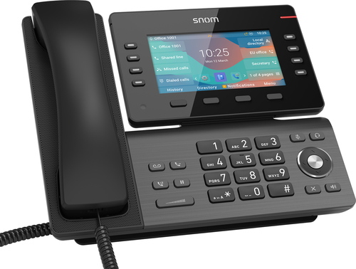 Snom D862 - IP-Telefon - Schwarz - Linux - 10000 Eintragungen - LCD - 12,7 cm (5" ) (00004535)