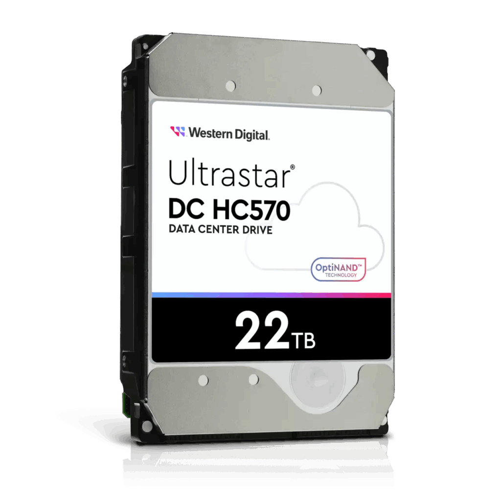 WD Ultrastar DC HC570 - Festplatte - 22TB - intern - 3.5" (8,9 cm) - SATA 6Gb/s - 7200 U/min - Puffer: 512MB - für Intel Next Unit of Computing 13 Extreme Kit - NUC13RNGi7 (0F48155)