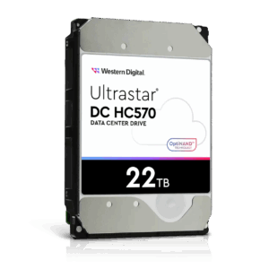 WD Ultrastar DC HC570 - Festplatte - 22TB - intern - 3.5" (8,9 cm) - SATA 6Gb/s - 7200 U/min - Puffer: 512MB - für Intel Next Unit of Computing 13 Extreme Kit - NUC13RNGi7 (0F48155)