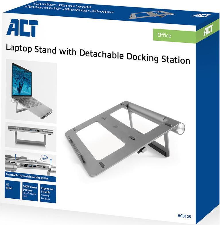ACT AC8125 Notebook-Ständer 39,6 cm (15.6" ) Grau (AC8125)