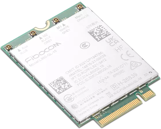 Lenovo Fibocom L860-GL-16 - Drahtloses Mobilfunkmodem - 4G LTE - M.2 Card - für ThinkPad L13 Gen 3, L13 Yoga Gen 3, L15 Gen 3, P16 Gen 1, T14s Gen 3, X13 Gen 3 (4XC1K04678)