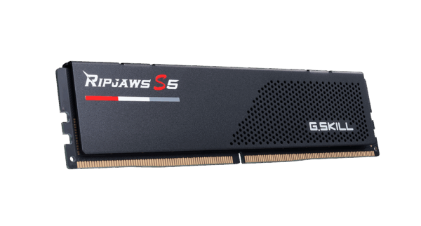 G.Skill Ripjaws S5 - DDR5 - Kit - 64 GB: 2 x 32 GB - DIMM 288-PIN Low Profile - 6000 MHz / PC5-48000 - CL30 - 1.4 V - ungepuffert - non-ECC - mattschwarz
