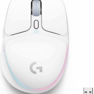 Logitech G G705 - Maus - kleine Hände - 6 Tasten - kabellos - Bluetooth - Logitech LIGHTSPEED-Receiver - weiß (910-006367)