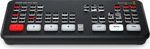 Blackmagic Design ATEM SDI PRO ISO - Full HD - 1280 x 720,1920 x 1080 Pixel - 720p - 1080i - 1080p - 60 fps - 10,100,1000 Mbit/s - 10/100/1000Base-T(X) (BM-SWATEMMXEPBPRISO)