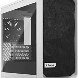 Fractal Design Meshify 2 Mini - micro ATX - Seitenteil mit Fenster (gehärtetes Glas) - keine Spannungsversorgung (ATX) - weiß - USB/Audio