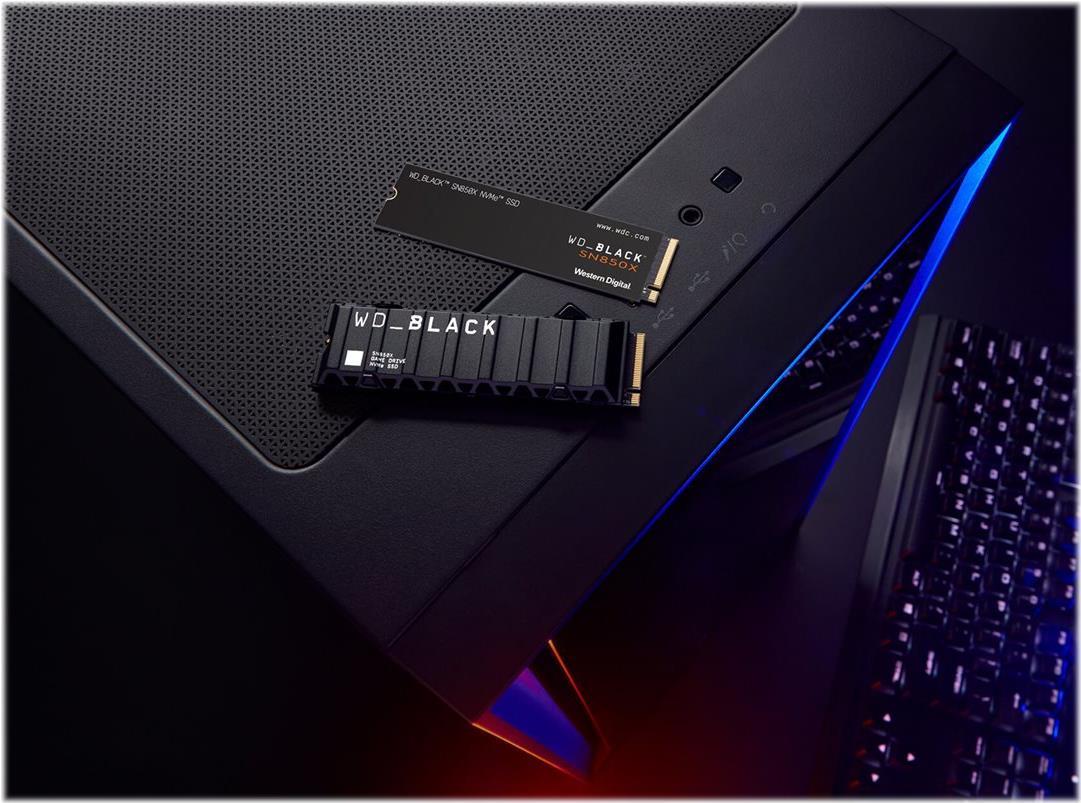 WD WD_BLACK SN850X NVMe SSD WDS400T2X0E - SSD - 4TB - intern - M.2 2280 - PCIe 4,0 x4 (NVMe) (WDS400T2X0E)