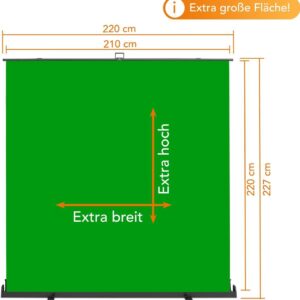 Walimex pro Roll-up Panel Hintergrund grün 210x220 (1023209)