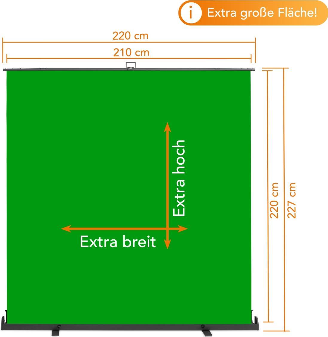 Walimex pro Roll-up Panel Hintergrund grün 210x220 (1023209)