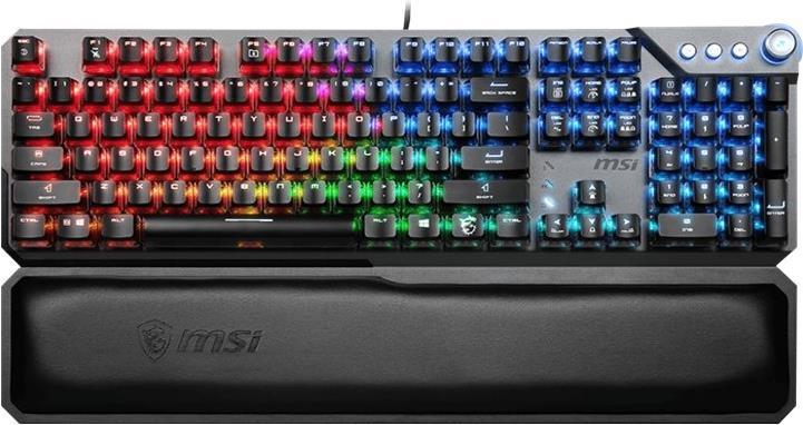 MSI Vigor GK71 Sonic - Tastatur - Hintergrundbeleuchtung - USB - Tastenschalter: MSI Sonic Red (S11-04DE232-CLA)