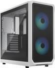 Fractal Design Focus 2 RGB - Tower - ATX - Seitenteil mit Fenster (gehärtetes Glas) - keine Spannungsversorgung (ATX) - White TG Clear Tint - USB/Audio (FD-C-FOC2A-04)