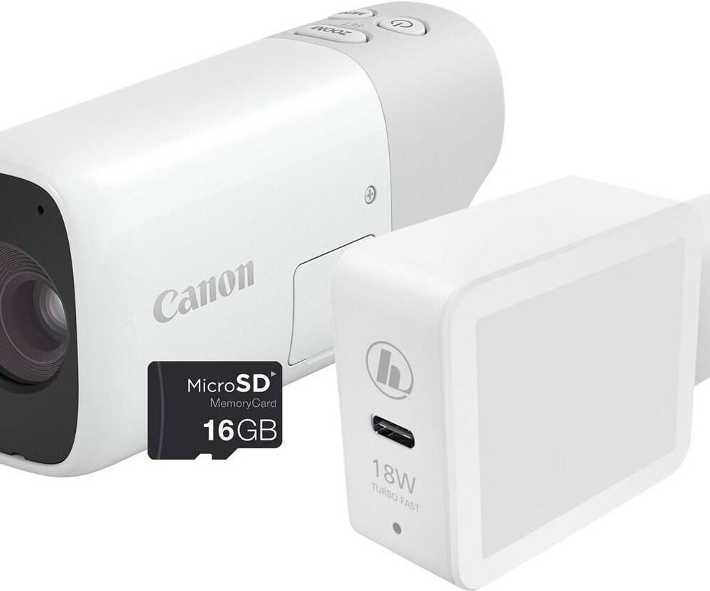 Canon PowerShot Zoom Essential Kit weiss (4838C014)