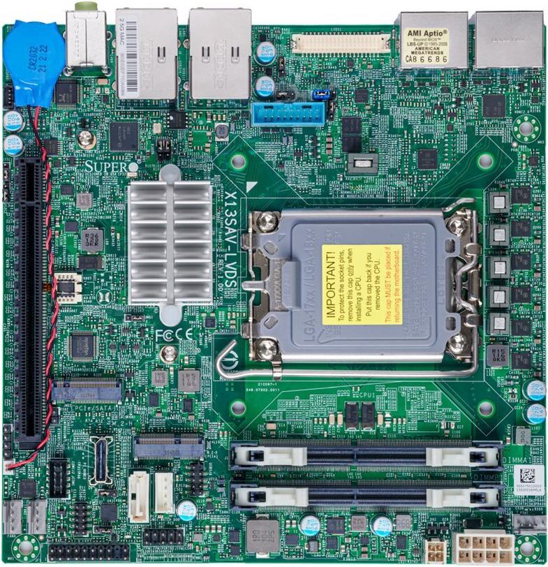 SUPERMICRO Motherboard X13SAV-LVDS (bulk pack) (MBD-X13SAV-LVDS-B)