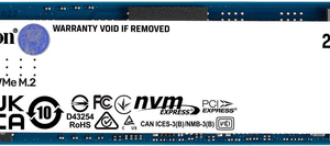 Kingston NV2 - SSD - 2TB - intern - M.2 2280 - PCIe 4,0 x4 (NVMe) - für Intel Next Unit of Computing 12 Pro Kit - NUC12WSKi5 (SNV2S/2000G)