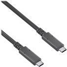 Purelink PureInstall PI6000 - USB-Kabel - USB-C (M) zu USB-C (M) - USB / USB 2.0 / USB 3.2 Gen 2 - 20 V - 3 A - 3 m - rund, aktiv, USB Power Delivery (60W), Support von 8K 30 Hz - Schwarz