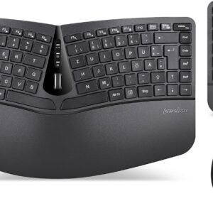 Perixx PERIDUO-606A Tastatur Maus enthalten RF Wireless Deutsch Schwarz (PERIDUO-606A DE)