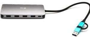 I-TEC USB-C Metal Nano Dock 2xHDMI 1xVGA 1xSD Kartenleser 1xmicroSD Kartenleser 1xGLAN 3xUSB 2.0 1xUSB 3.2 1xUSB-C3.2Data 1xUSB-C PD (CANANOTDOCKPD)
