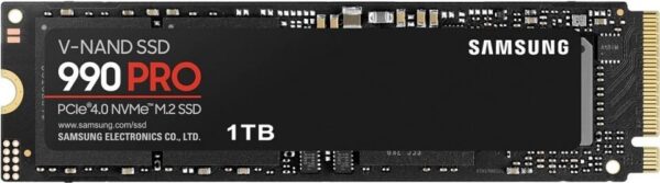 Samsung 990 PRO MZ-V9P1T0BW - SSD - verschlüsselt - 1TB - intern - M.2 2280 - PCIe 4,0 x4 (NVMe) - 256-Bit-AES - TCG Opal Encryption 2,0 (MZ-V9P1T0BW)