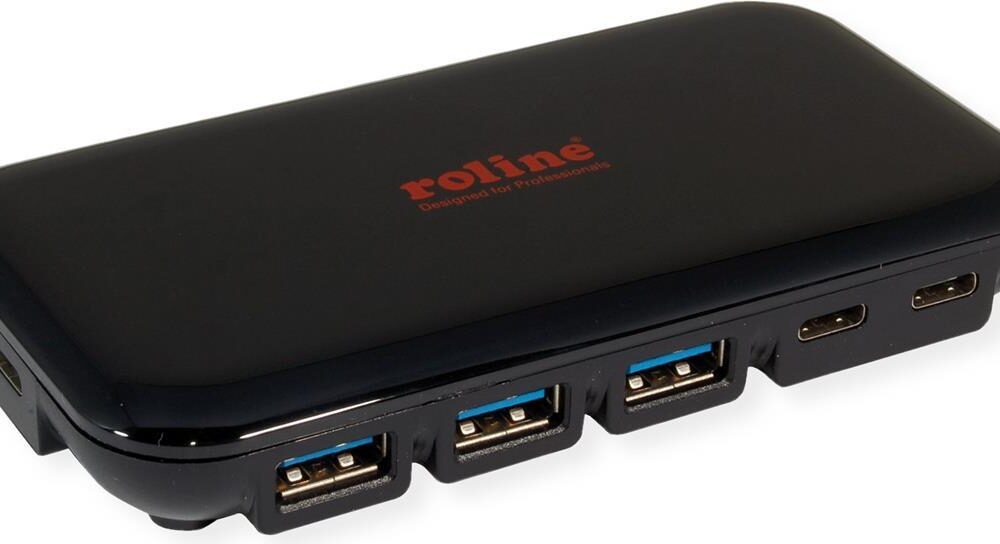 ROLINE USB 3.2 Gen 2 Hub, 7-fach (3x Typ C + 4x Typ A) (14.02.5055)