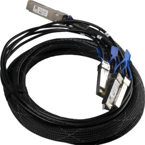 MikroTik - 100GBase Direktanschlusskabel - QSFP28 (M) zu SFP28 (M) - 3,0m - für Cloud Core Router CCR2216-1G-12XS-2XQ (XQ+BC0003-XS+)