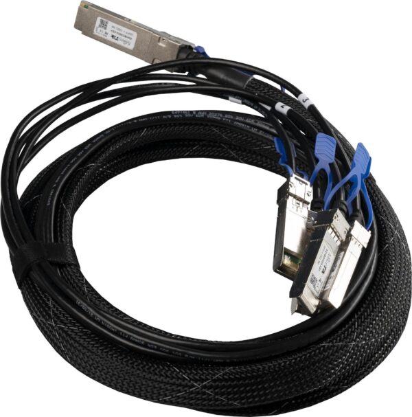 MikroTik - 100GBase Direktanschlusskabel - QSFP28 (M) zu SFP28 (M) - 3,0m - für Cloud Core Router CCR2216-1G-12XS-2XQ (XQ+BC0003-XS+)