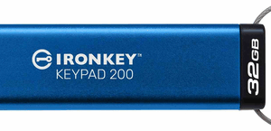Kingston IronKey Keypad 200 - 32 GB (Hardware-verschlüsselter USB-Stick) (IKKP200/32GB)