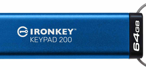 Kingston IronKey Keypad 200 - 64 GB (Hardware-verschlüsselter USB-Stick) (IKKP200/64GB)