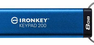 Kingston IronKey Keypad 200 - 8 GB (Hardware-verschlüsselter USB-Stick)(IKKP200/8GB)
