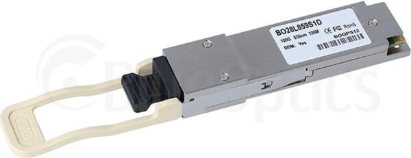 Kompatibler HPE JL274A X150 BlueOptics BO28L859S1D QSFP28 Transceiver, MPO, 100GBASE-SR4, Multimode Fiber, 4x850nm, 100 Meter, 0°C/+70°C, DDM (JL274A-BO)
