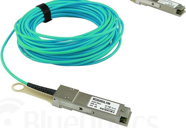 Kompatibles Allied Telesis QSFP-100G-AOC-3M QSFP28 BlueOptics Aktives Optisches Kabel (AOC), 100GBASE-SR4, Ethernet, Infiniband, 3 Meter (Q28-AOC-3M-AT-BO)