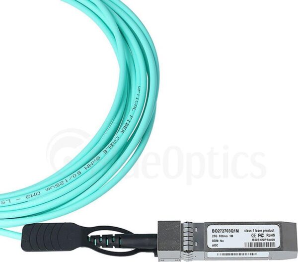 Kompatibles Edge Core ET7302-AOC-15M SFP28 BlueOptics Aktives Optisches Kabel (AOC), 25GBASE-SR, Ethernet, Infiniband, 15 Meter (ET7302-AOC-15M-BO)