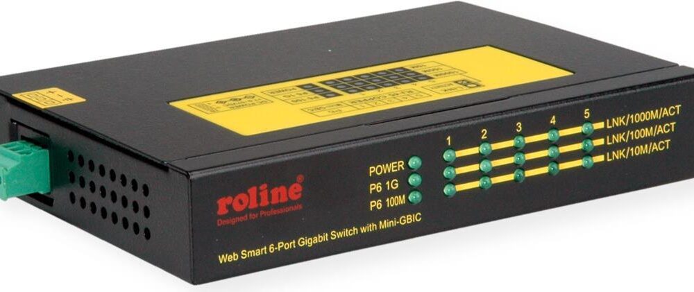 ROLINE 21.13.1162 Netzwerk-Switch Gigabit Ethernet (10/100/1000) Power over Ethernet (PoE) Schwarz (21.13.1162)