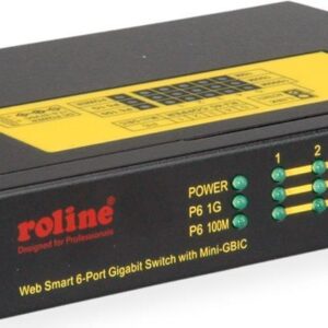 ROLINE 21.13.1162 Netzwerk-Switch Gigabit Ethernet (10/100/1000) Power over Ethernet (PoE) Schwarz (21.13.1162)