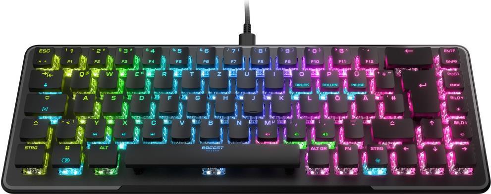 ROCCAT Gaming-Tastatur Vulcan II Mini, mechanische, lineare Tasten, schwarz (00215308)
